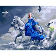 Картина по номерам Девушка на лошади