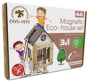 Эко-конструктор на магнитах ТМ Zevs-toys Brown house